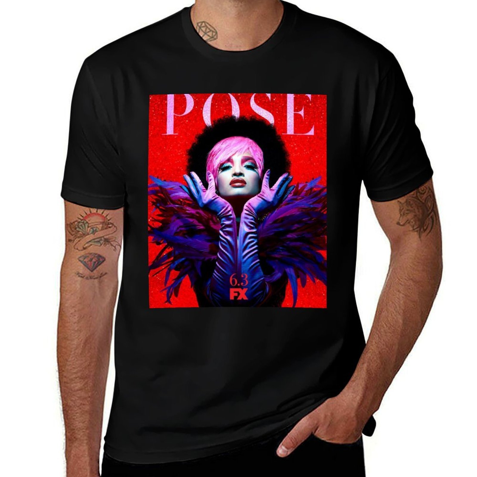 Street Fashion Pose - T-shirt POSE, mode streetwear, t-shirt décontracté