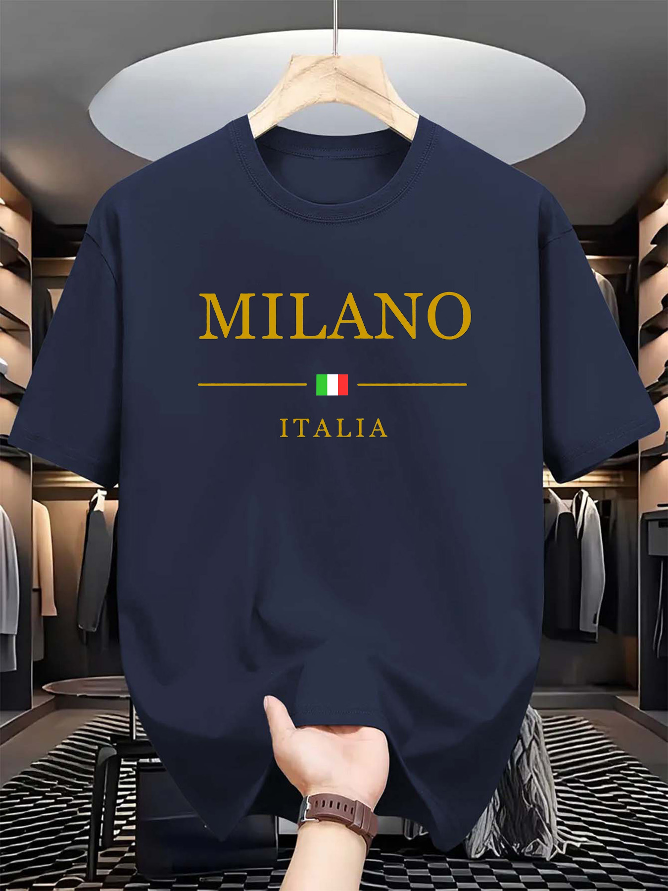 T-shirt en coton pur imprimé M - Street Fashion In Milan avis et prix