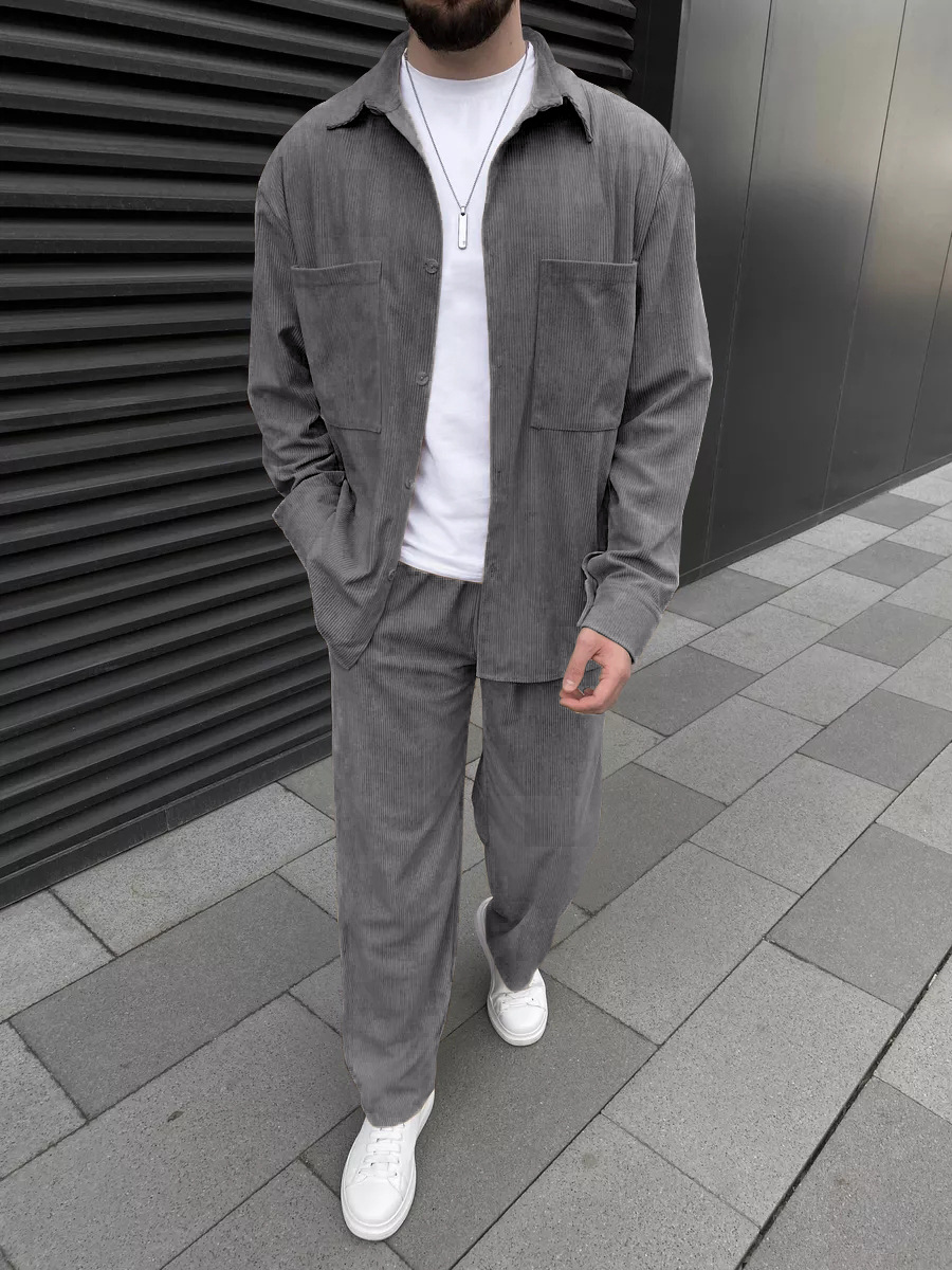 Ensemble deux pièces en velour - Street Fashion Outfit avis et prix