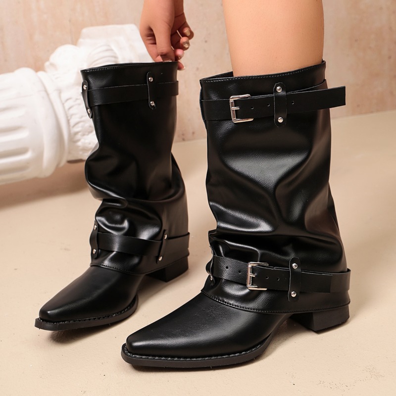 Bottes courtes à bout pointu d - French Street Fashion avis et prix
