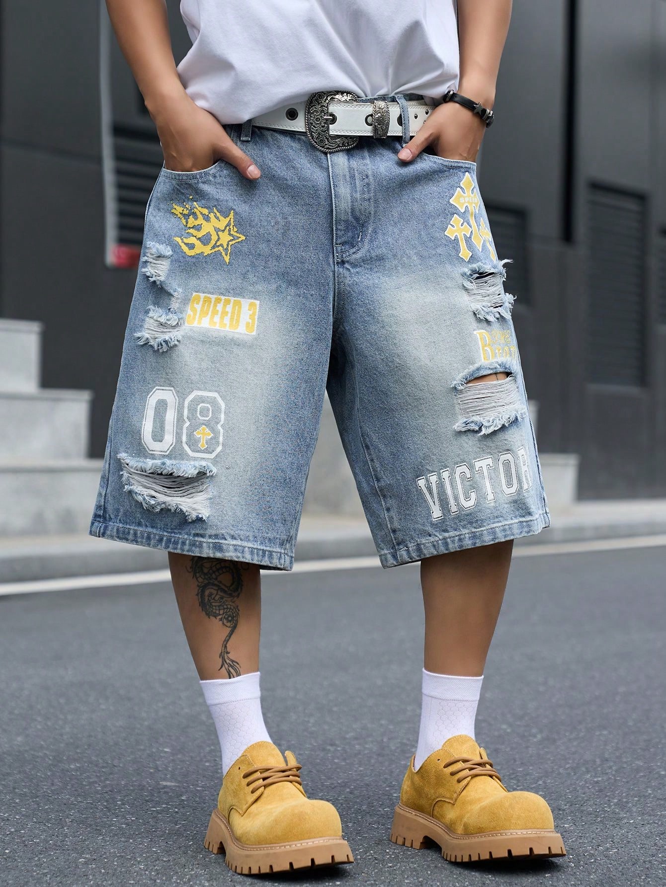 Shorts en jean ample pour homm - Street Fashion Jeans Men avis et prix