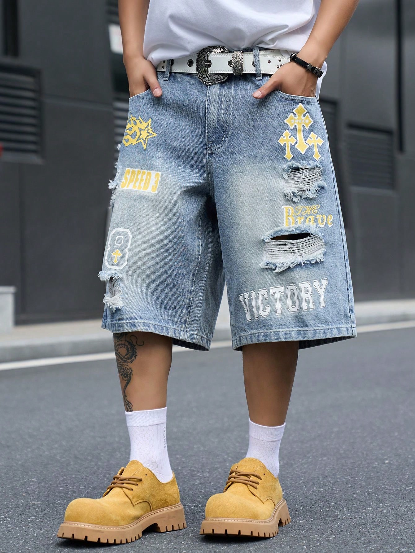 Shorts en jean ample pour homm - Street Fashion Jeans Men avis et prix